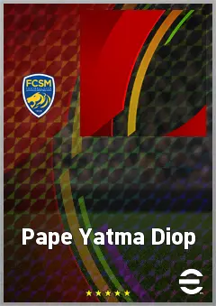 Pape Yatma Diop eFootball 2026 player card, 63 OVR DMF