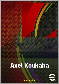 Axel Koukaba eFootball 2026 player card, 62 OVR CB