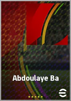 Abdoulaye Ba eFootball 2026 player card, 65 OVR LWF