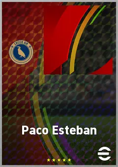 Paco Esteban eFootball 2026 player card, 63 OVR CF