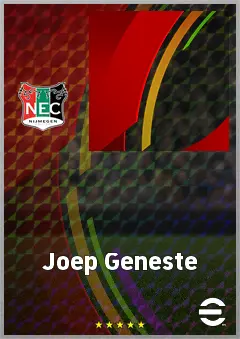 Joep Geneste eFootball 2026 player card, 62 OVR GK