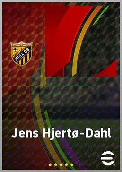 Jens Hjertø-Dahl eFootball 2026 player card, 71 OVR CMF