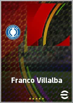 Franco Villalba eFootball 2026 player card, 62 OVR GK