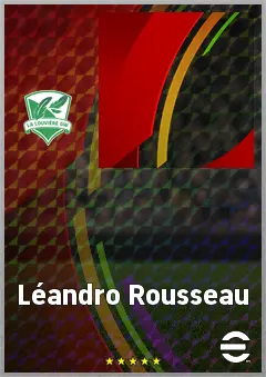 Léandro Rousseau eFootball 2026 player card, 68 OVR CF