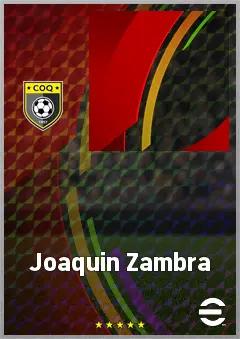 Joaquin Zambra eFootball 2026 player card, 60 OVR CB