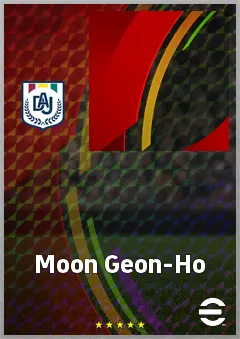 Moon Geon-Ho eFootball 2026 player card, 63 OVR RWF