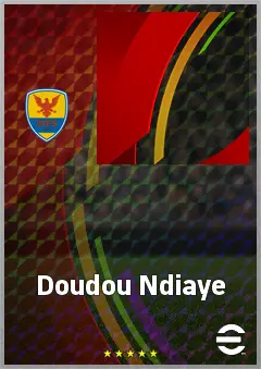 Doudou Ndiaye eFootball 2026 player card, 62 OVR CF