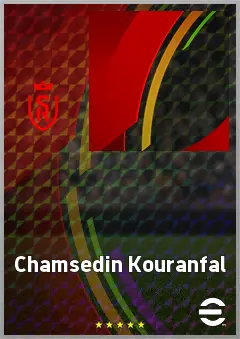 Chamsedin Kouranfal eFootball 2026 player card, 63 OVR CMF