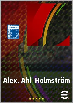 Alex. Ahl-Holmström eFootball 2026 player card, 66 OVR CF