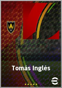 Tomás Inglés eFootball 2026 player card, 63 OVR CF
