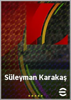 Süleyman Karakaş eFootball 2026 player card, 58 OVR CMF