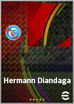 Hermann Diandaga eFootball 2026 player card, 64 OVR CB