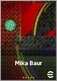 Mika Baur eFootball 2026 player card, 71 OVR CMF