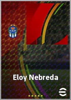 Eloy Nebreda eFootball 2026 player card, 61 OVR LWF