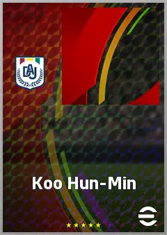 Koo Hun-Min eFootball 2026 player card, 61 OVR AMF