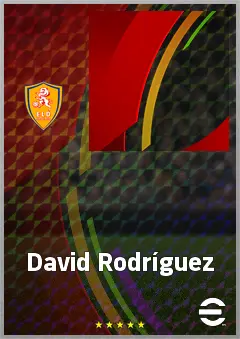 David Rodríguez eFootball 2026 player card, 60 OVR CMF