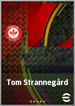 Tom Strannegård eFootball 2026 player card, 69 OVR LMF