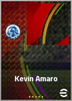 Kevin Amaro eFootball 2026 player card, 68 OVR RB