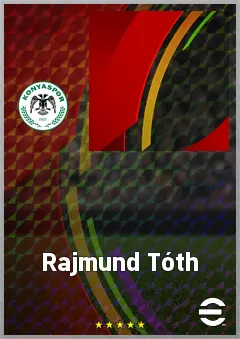 Rajmund Tóth eFootball 2026 player card, 69 OVR DMF