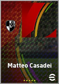 Matteo Casadei eFootball 2026 player card, 55 OVR CMF