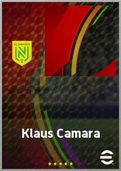 Klaus Camara eFootball 2026 player card, 57 OVR RWF