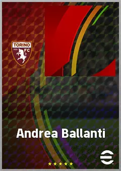 Andrea Ballanti eFootball 2026 player card, 60 OVR CMF