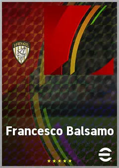Francesco Balsamo eFootball 2026 player card, 57 OVR CMF