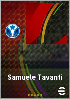 Samuele Tavanti eFootball 2026 player card, 59 OVR RB