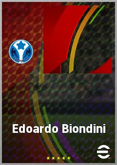 Edoardo Biondini eFootball 2026 player card, 61 OVR CMF