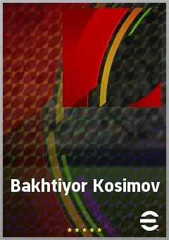 Bakhtiyor Kosimov eFootball 2026 player card, 58 OVR DMF