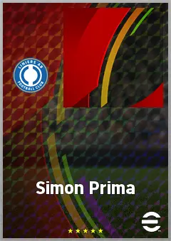 Simon Prima eFootball 2026 player card, 60 OVR RWF