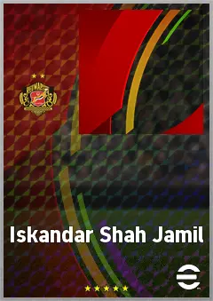 Iskandar Shah Jamil eFootball 2026 player card, 64 OVR RB