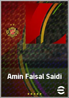Amin Faisal Saidi eFootball 2026 player card, 64 OVR GK