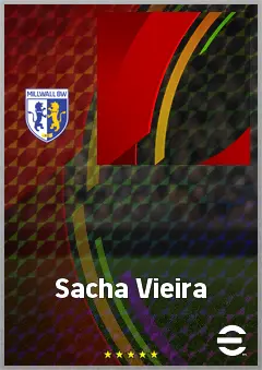 Sacha Vieira eFootball 2026 player card, 60 OVR RWF