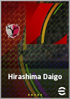 Hirashima Daigo eFootball 2026 player card, 60 OVR AMF