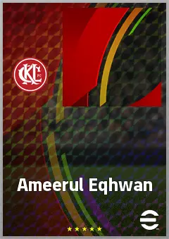 Ameerul Eqhwan eFootball 2026 player card, 62 OVR GK