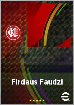 Firdaus Faudzi eFootball 2026 player card, 60 OVR RB
