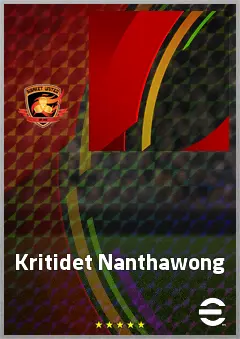 Kritidet Nanthawong eFootball 2026 player card, 59 OVR CMF