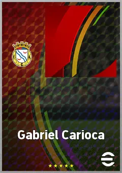 Gabriel Carioca eFootball 2026 player card, 59 OVR CF