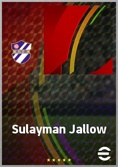 Sulayman Jallow eFootball 2026 player card, 63 OVR CF
