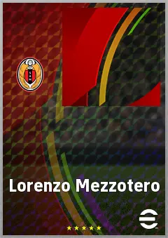 Lorenzo Mezzotero eFootball 2026 player card, 62 OVR CF