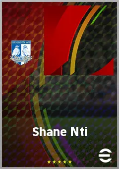 Shane Nti eFootball 2026 player card, 64 OVR CMF