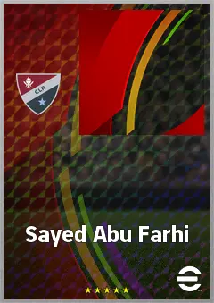Sayed Abu Farhi eFootball 2026 player card, 72 OVR CF