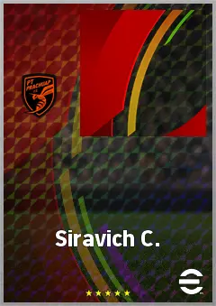 Siravich C. eFootball 2026 player card, 59 OVR CB