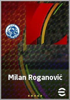 Milan Roganović eFootball 2026 player card, 69 OVR RB