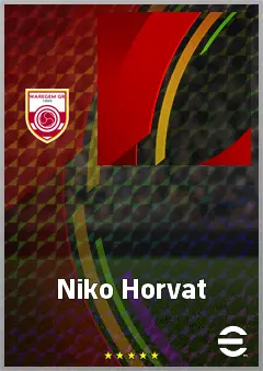 Niko Horvat eFootball 2026 player card, 63 OVR AMF
