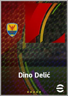 Dino Delić eFootball 2026 player card, 66 OVR CF