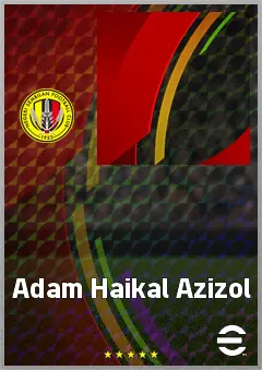 Adam Haikal Azizol eFootball 2026 player card, 59 OVR AMF