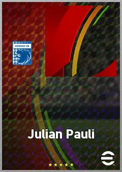 Julian Pauli eFootball 2026 player card, 70 OVR CB