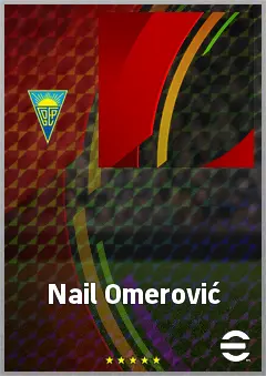 Nail Omerović eFootball 2026 player card, 68 OVR LWF